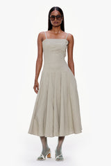 Soft Flared Midi Dress