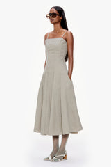 Soft Flared Midi Dress