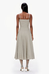 Soft Flared Midi Dress