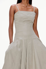 Soft Flared Midi Dress