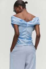 Draped Off-Shoulder Top