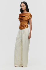 Draped Off-Shoulder Top