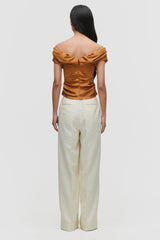 Draped Off-Shoulder Top