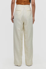 Wide-leg Pleated Trousers