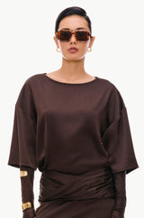 Liquid Boat-Neck Tee