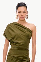 One-Shoulder Jersey Top