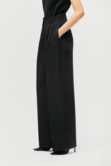 Wide-leg Pleated Trousers