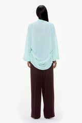 Draped Chiffon Blouse
