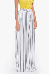 Elasticated Wide-Leg Trousers