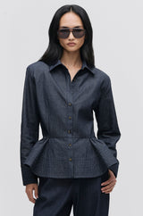 Tailored Peplum Shirt