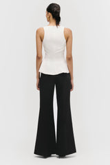 Scoop Neck Peplum Top