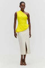 Asymmetric Peplum Top