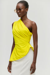 Asymmetric Peplum Top