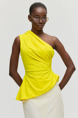 Asymmetric Peplum Top