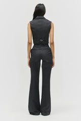 Pinstripe Bootcut Trousers