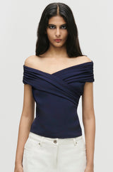 Wrapped Off-Shoulder Top