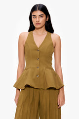 Godet Halter Vest