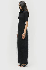 Feathered Column Skirt