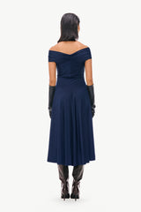 Off-Shoulder Fluid Dress