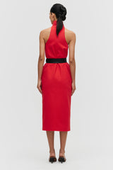 Belted Halter Dress