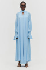 Smocked Chiffon Maxi Dress