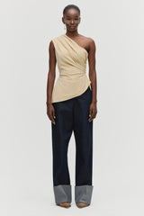 Asymmetric Peplum Top