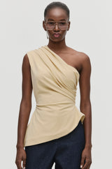 Asymmetric Peplum Top