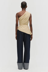 Asymmetric Peplum Top