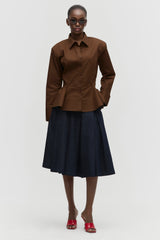 Tailored Peplum Shirt