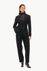 Pleated Tapered Trousers