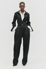 Layered Denim Jumpsuit