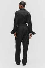 Layered Denim Jumpsuit