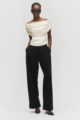 Draped Off-Shoulder Top