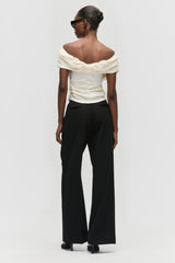 Draped Off-Shoulder Top