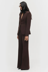 Creased Flare Trousers