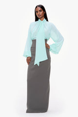 Draped Chiffon Blouse