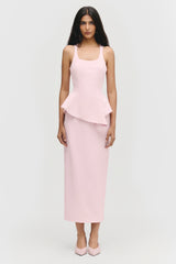 Scoop Neck Peplum Top