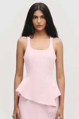 Scoop Neck Peplum Top