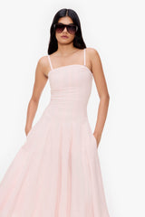 Soft Flared Midi Dress