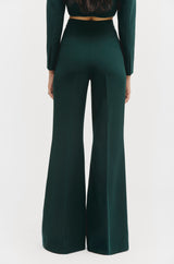 Creased Flare Trousers