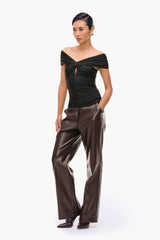 Off-Shoulder Keyhole Top