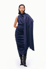 Cowl Column Dress