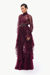 Bordeaux Lace Ensemble