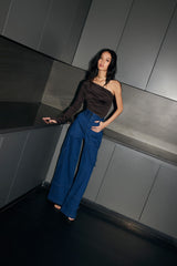 Asymmetrical Ruched Top