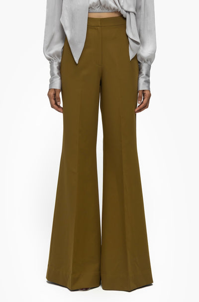 Creased Flare Trousers