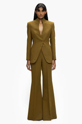 Creased Flare Trousers