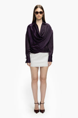 Asymmetric Cowl Shirt