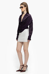 Asymmetric Cowl Shirt