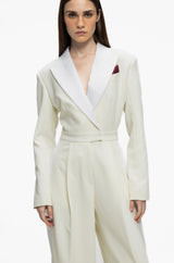 Tuxedo Jumpsuit Ensemble