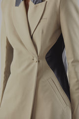 Panelled Double-Breasted Blazer
